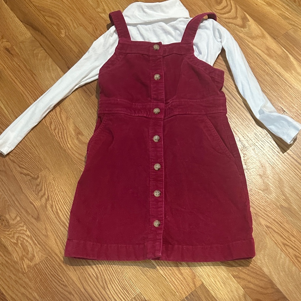 J Crew Stylish burgundy Corduroy Kids Dress